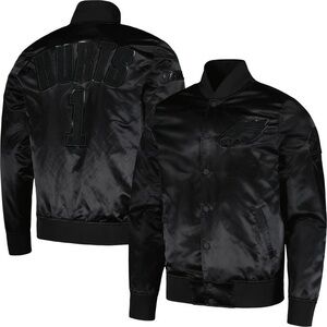 Men's Pro Standard Jalen Hurts Black Philadelphia Eagles Player Full-Snap Jacket